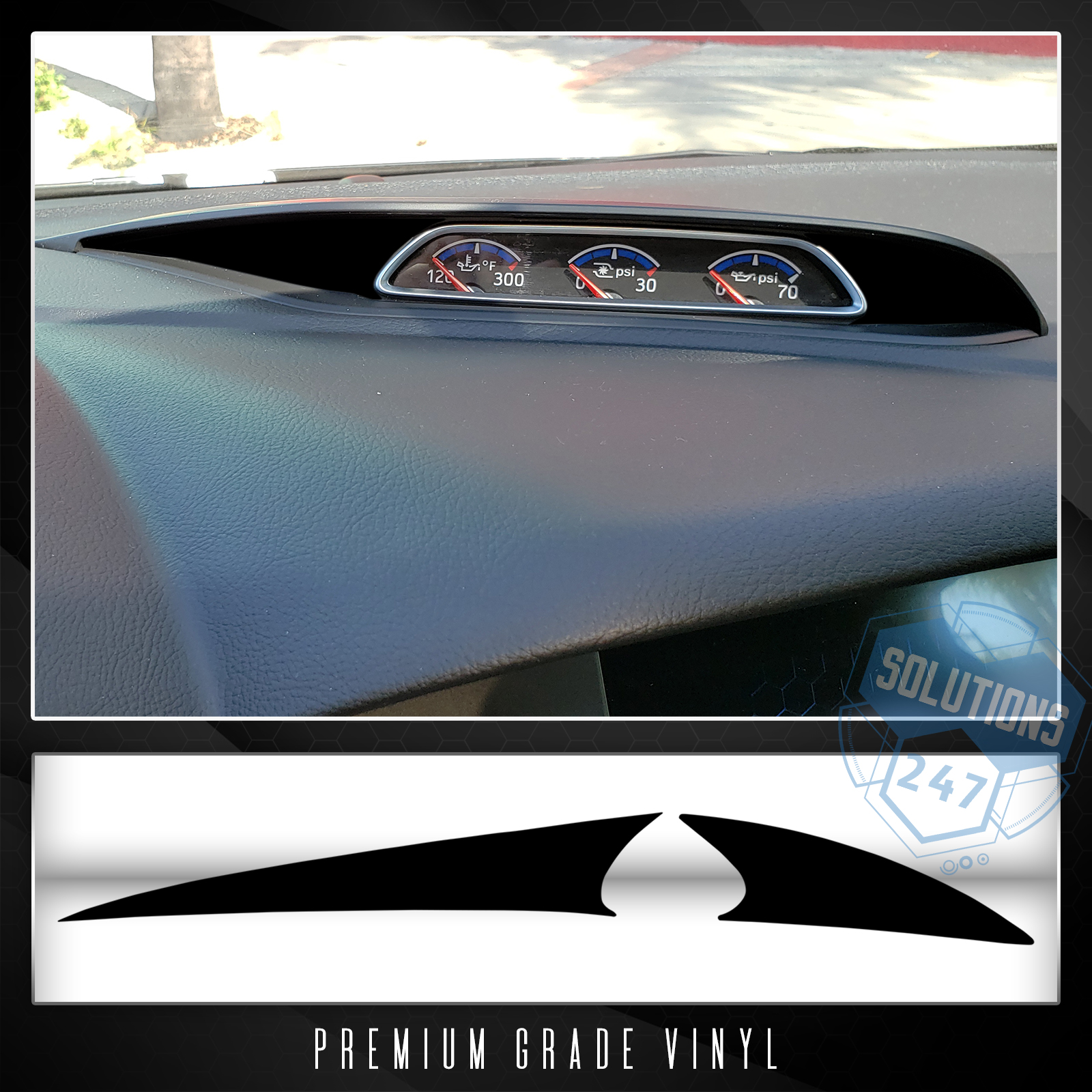 thumbnail image 2 of Focus ST / RS Gauge Pod Insert – Carbon Fiber Vinyl – 2013-2018 – InfernoGrafix 2 of 5